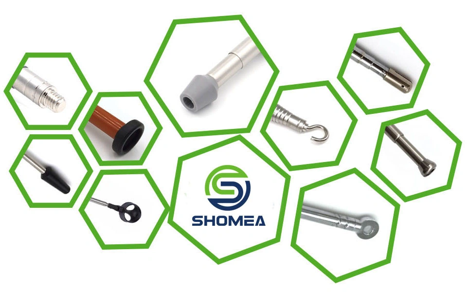 Shomea OEM Stainless Steel Brass Male Thread Telescopic Antenna with Cap