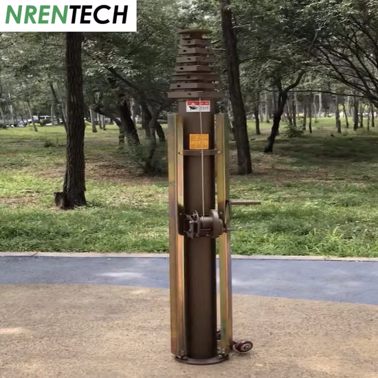10m Crank up Telescopic Mast-Aluminum Materials-1.8m Retraction-15kg Payloads-Light Weight Payloads