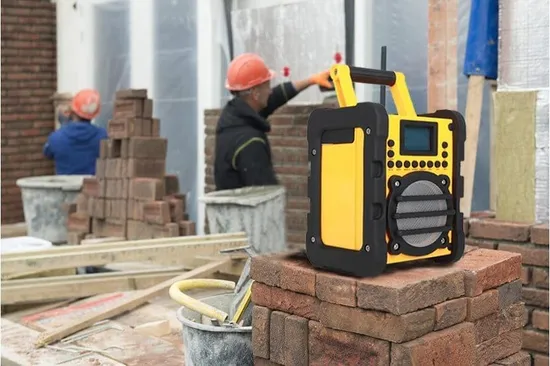Jobsite/Worksite Radio, FM/Am, Water, Dust, Shock