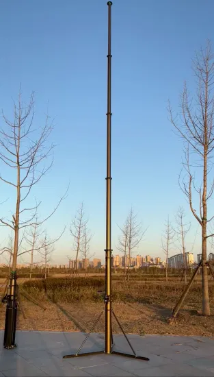 9m Manual Crank up Telescopic Mast for Antenna