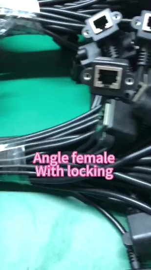 Durable Cat 8 Ethernet Extension Cable with 90 Degree RJ45 Connector 