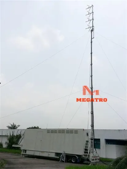 Megatro Triangular Lattice Trailer Mast 