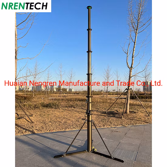 Antenna Use Manual Crank up Telescopic Mast 6m Height