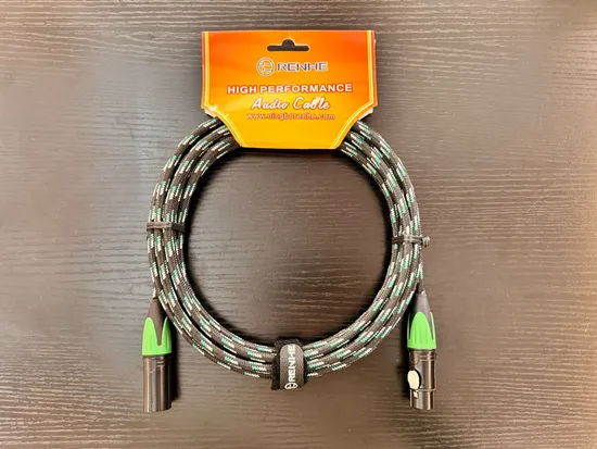 Mic Wire Cord Microphone Cable Audio Cable Extension 3pin Cannon XLR Male to Female 24/22 AWG Ga/Guage OFC CCA Balanced Studio