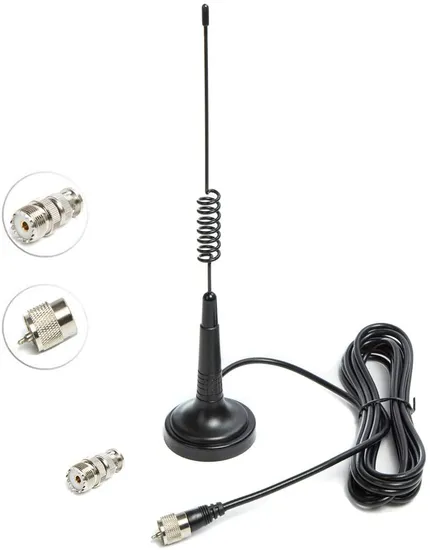 CB Antenna 14 Inch for Handheld CB Radio 27 MHz Antenna Full Kit Small Mount Pl